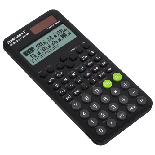 Калькулятор инженерный BRAUBERG SC-991ES-PLUS-BK, 552 функции, черный