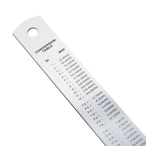 Линейка DELI 30 см, металл, серебристый