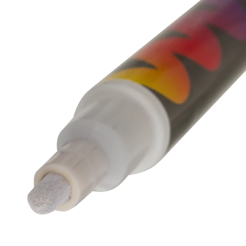 Маркер меловой BRAUBERG "POP-ART" сухостираемый, 3.5 мм, белый