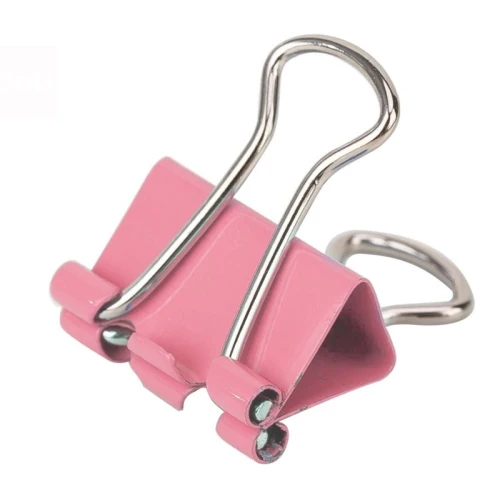 Зажим для бумаг DELI 15 мм, цветные, 60 шт.