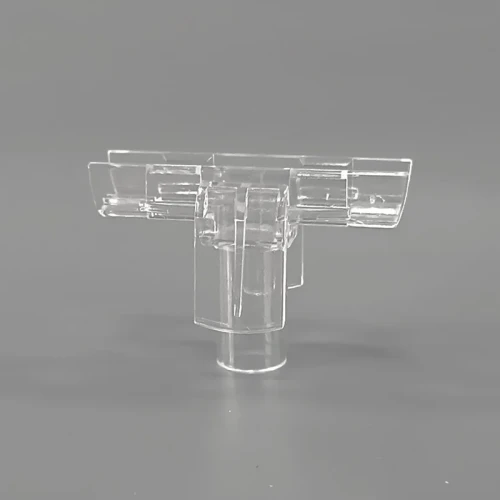 Пластиковый Т-держатель с боковыми фиксаторами T-S прозрачный