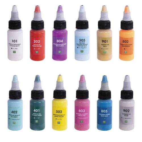 Краски акриловые для техники "Флюид Арт" BRAUBERG "ART Classic" 12 цветов по 22 мл