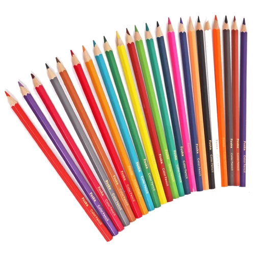 Карандаши цветные Foska шестигранные, 24 цвета