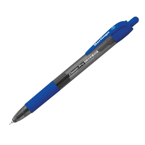 Ручка шариковая автоматическая Berlingo "Classic Pro" 0.7 мм, синяя