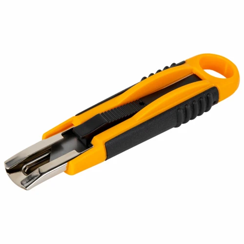 Нож универсальный BRAUBERG "RESTART" 18 мм, с возвратной пружиной