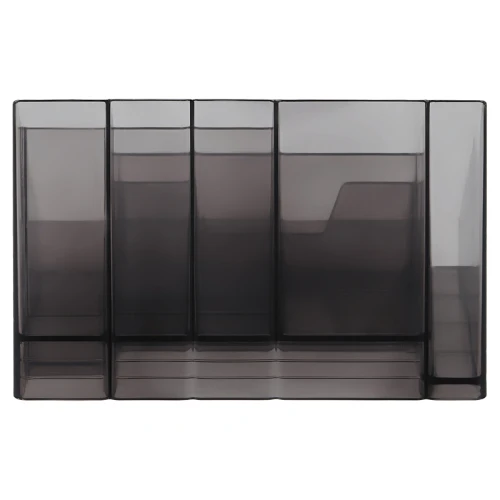 Настольная подставка СТАММ "Каскад" пластик, тонированная черная