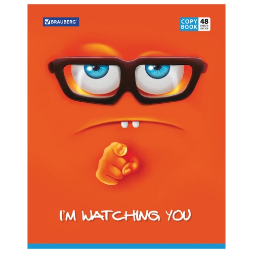 Тетрадь BRAUBERG "Мордашка" А5, в клетку, 48 листов, ассорти