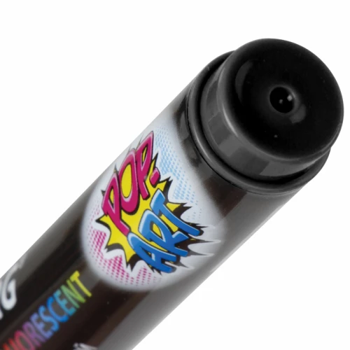 Маркер меловой BRAUBERG "POP-ART" сухостираемый, 5 мм, черный