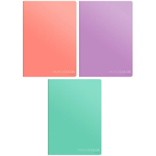 Тетрадь ArtSpace "Моноколор. Pale color" А4, в клетку, 80 листов, ассорти