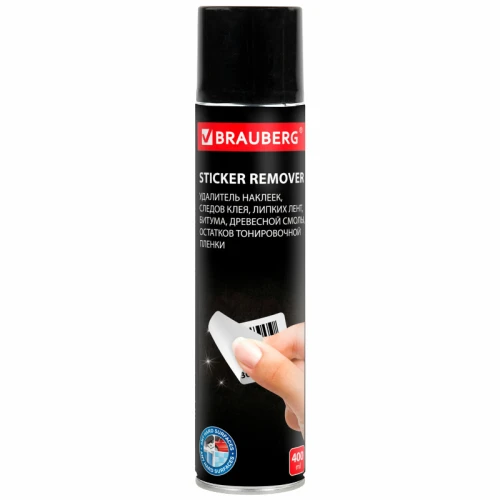 Антискотч-спрей для удаления этикеток, следов клея, липких лент, битума BRAUBERG 400 мл