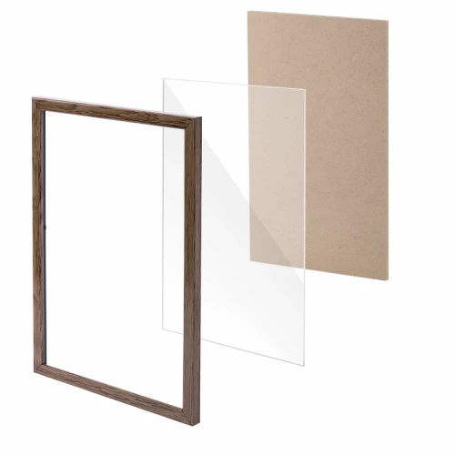 Рамка пластиковая BRAUBERG "HIT" 21*30 см, ореховое дерево