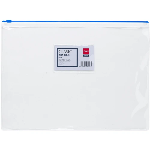 Папка-конверт на молнии DELI "Classic" А4, 170 мкм, ассорти