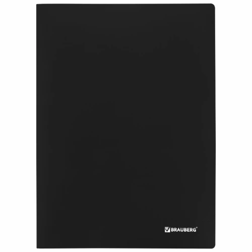 Папка 10 вкладышей BRAUBERG А4, 500 мкм, черная