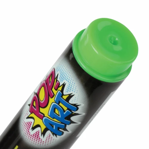 Маркер меловой BRAUBERG "POP-ART" сухостираемый, 5 мм, зеленый