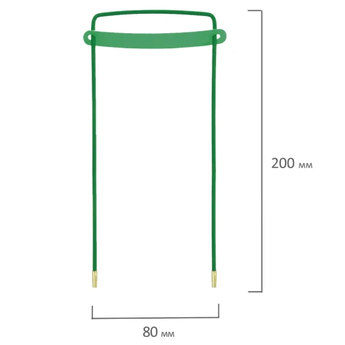 Механизм для скоросшивания STAFF пластик, зеленый, 10 шт. в упаковке