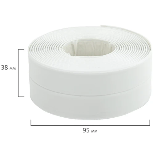 Клейкая лента бордюрная для ванны и кухни DASWERK 38 мм*3.35 м