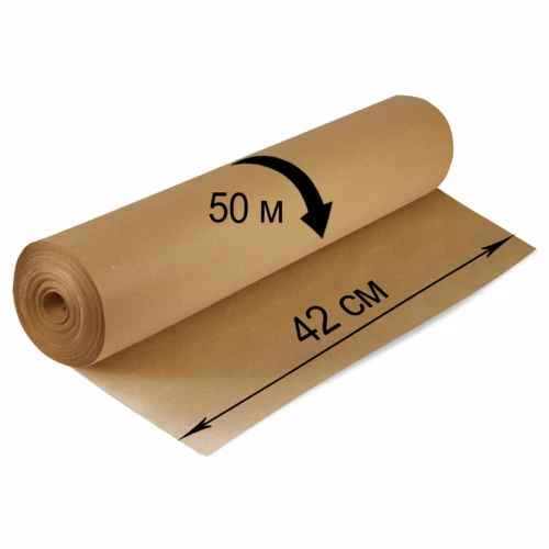 Крафт-бумага BRAUBERG плотность 78 г/м2, 420 мм*50 м в рулоне