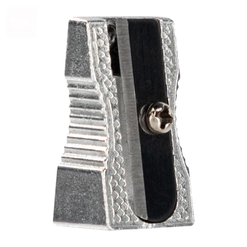 Точилка металлическая DELI 1 отверстие, скошенный корпус