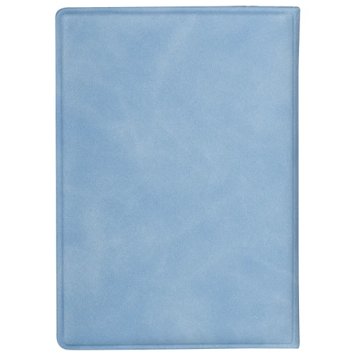 Обложка для паспорта STAFF, мягкий, экокожа, голубая