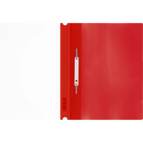 Папка-скоросшиватель СТАММ А4, 160 мкм, красная, с перфорацией