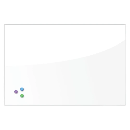 Доска стеклянная BRAUBERG 60*90 см, магнитно-маркерная, 3 магнита, белая