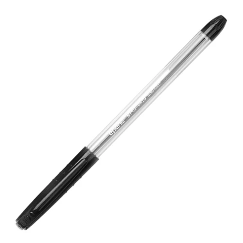 Ручка шариковая Epene 0.5 мм, прозрачный корпус, черная