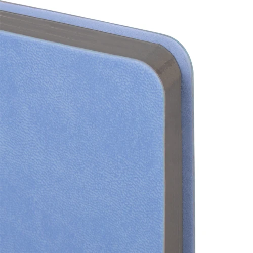 Ежедневник недатированный BRAUBERG "Metropolis Mix" А5, кожзам, гибкий, 136 л., голубой