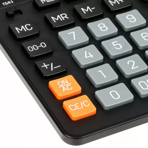 Калькулятор настольный Eleven SDC-444S, 12 разрядов, двойное питание, 155*205*36мм, черный