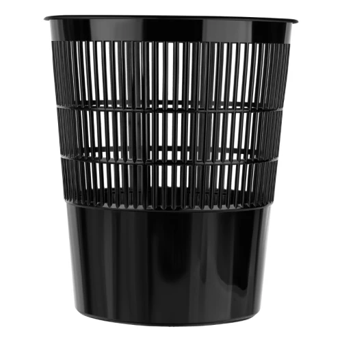 Корзина для мусора СТАММ 14 литров, сетчатая, черная
