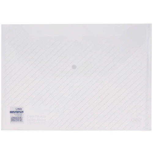 Папка-конверт на кнопке DELI А4, 180 мкм, ассорти