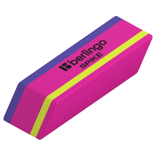 Ластик Berlingo "Spike" скошенный, 50*18*9 мм, ассорти