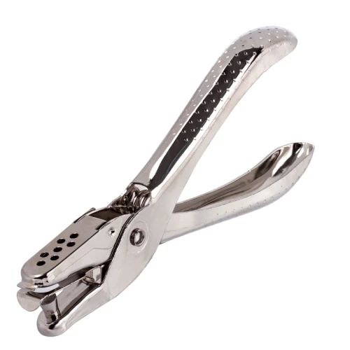 Дырокол для люверсов BRAUBERG "HL-1" до 6 листов, на 1 отверстие, серебристый