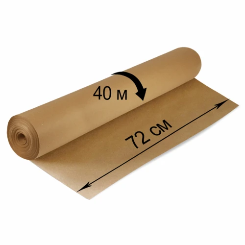 Крафт-бумага BRAUBERG плотность 78 г/м2, 720 мм*40 м в рулоне