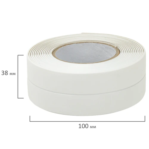 Клейкая лента бордюрная для ванны и кухни LAIMA 38 мм*3.35 м