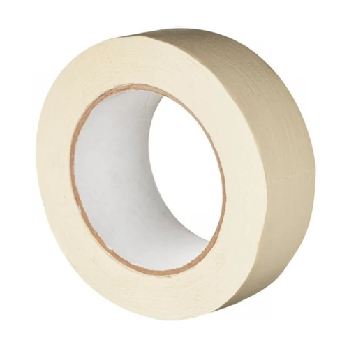 Клейкая лента бумажная (малярная) 25 мм*30 м, бежевая