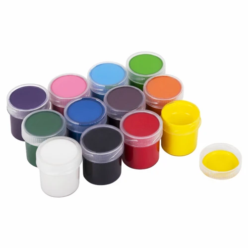 Гуашь ПИФАГОР "Эники-Беники NEW" 12 цветов по 20 мл, картонная упаковка