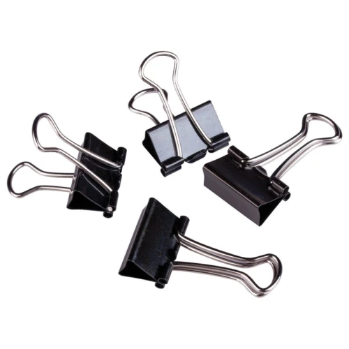 Зажим для бумаг BRAUBERG 32 мм, чёрные, 12 шт.