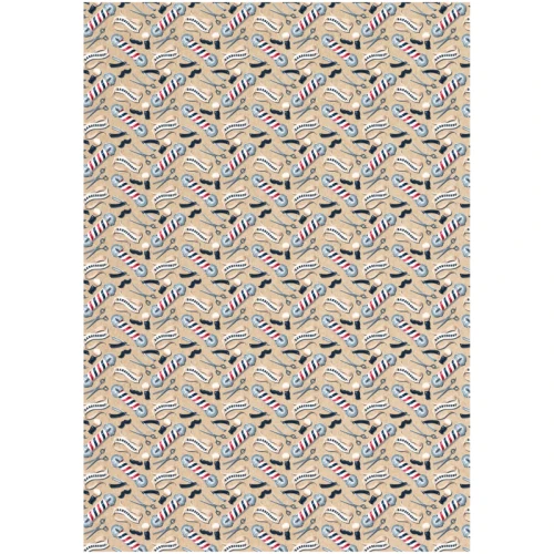 Упаковочная бумага крафт MESHU "Мужская территория" 70 г/м2, 70*100 см, 5 дизайнов