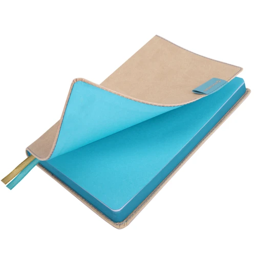 Ежедневник недатированный BRAUBERG "AIM" А5, кожзам, гибкий, 136 л., бежевый