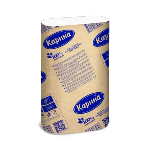 Полотенца бумажные Карина 2-слойные, 22.5*23 см, 200 листов