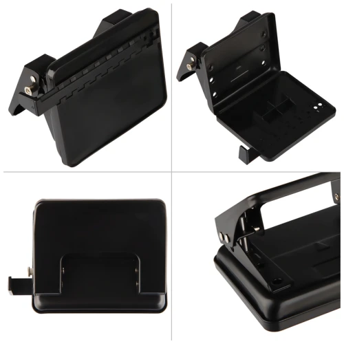 Дырокол до 20 листов OfficeSpace, металлический корпус, черный