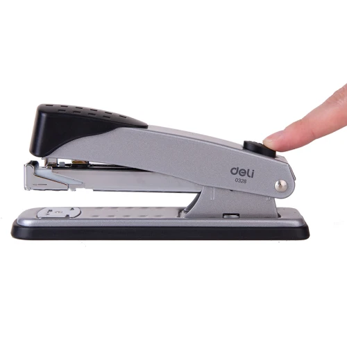 Степлер до 25 листов DELI "0328" металл, №24/6-26/6, ассорти