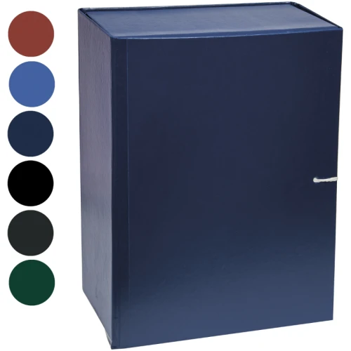 Папка архивная OfficeSpace А4+, с клапаном, с 4 завязками, 120 мм, ассорти