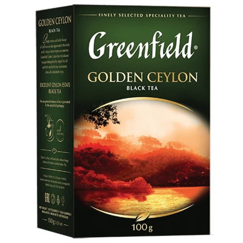 Чай GREENFIELD "Golden Ceylon" черный, 100 гр, листовой