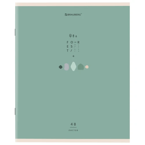 Тетрадь BRAUBERG "Natural" А5, в клетку, 48 листов, ассорти
