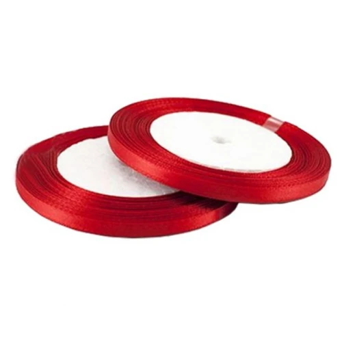 Лента атласная для прошивки документов длина 32 м, ширина 0,5 см, красная