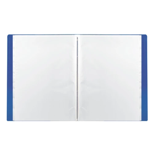 Папка 30 вкладышей BRAUBERG А4, 500 мкм, синяя