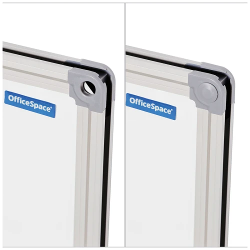 Доска магнитно-маркерная/пробковая OfficeSpace 90*120 см, алюминиевая рамка