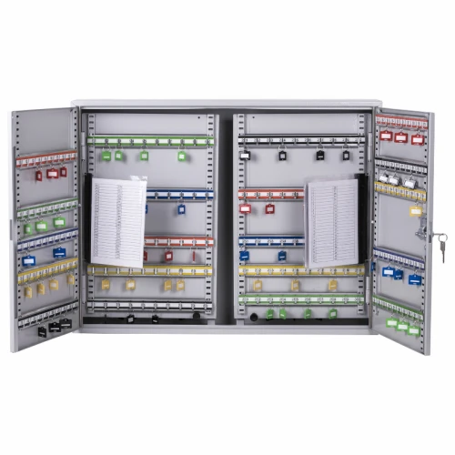 Ключница BRAUBERG на 300 ключей, 730*140*550 мм, ключевой замок, серый