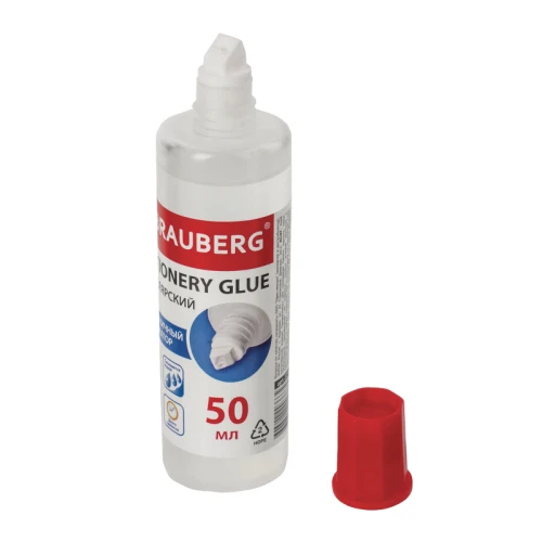 Клей канцелярский BRAUBERG, с аппликатором, 50 мл
